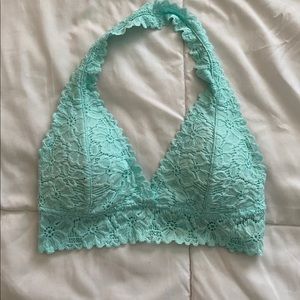 Tiffany blue lace bralette! NWOT!